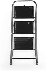 Kleeneze 3 Step Ladder Easy Reach 105cm Lightweight Folding Steel Black view 11