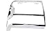 Evan-Fischer EVA18972011325 Headlight Door Single Passenger Side RH Grill Extension Grille headlamp Bezel Molding Moulding trim Chrome With parking light hole
