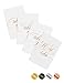 Wedding Table Numbers Rose Gold 1-25 Centerpiece Decorations Rose Gold Table Numbers for Wedding Double Sided 4''x6'' Calligraphy Design Head Table Card Included by Starsbasics (Rose Gold Foil, 1-25)