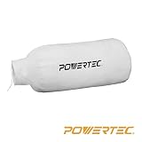 POWERTEC 70005 Dust Filter Bag for Small Dust Collectors, 3-MICRON