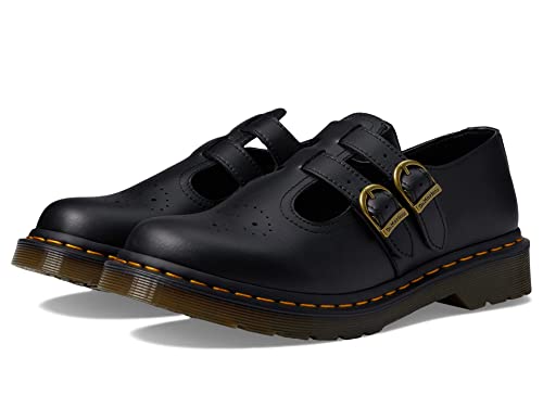 Dr. Martens Unisex Vegan 8065, Black Felix Rub Off, 5 Women/4 Men
