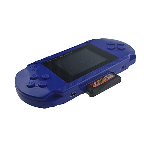 Livoty Playstation Kids Handheld Game Console Portable Gaming System 16 Bit Classic Game Console LCD Game Player (Blue)