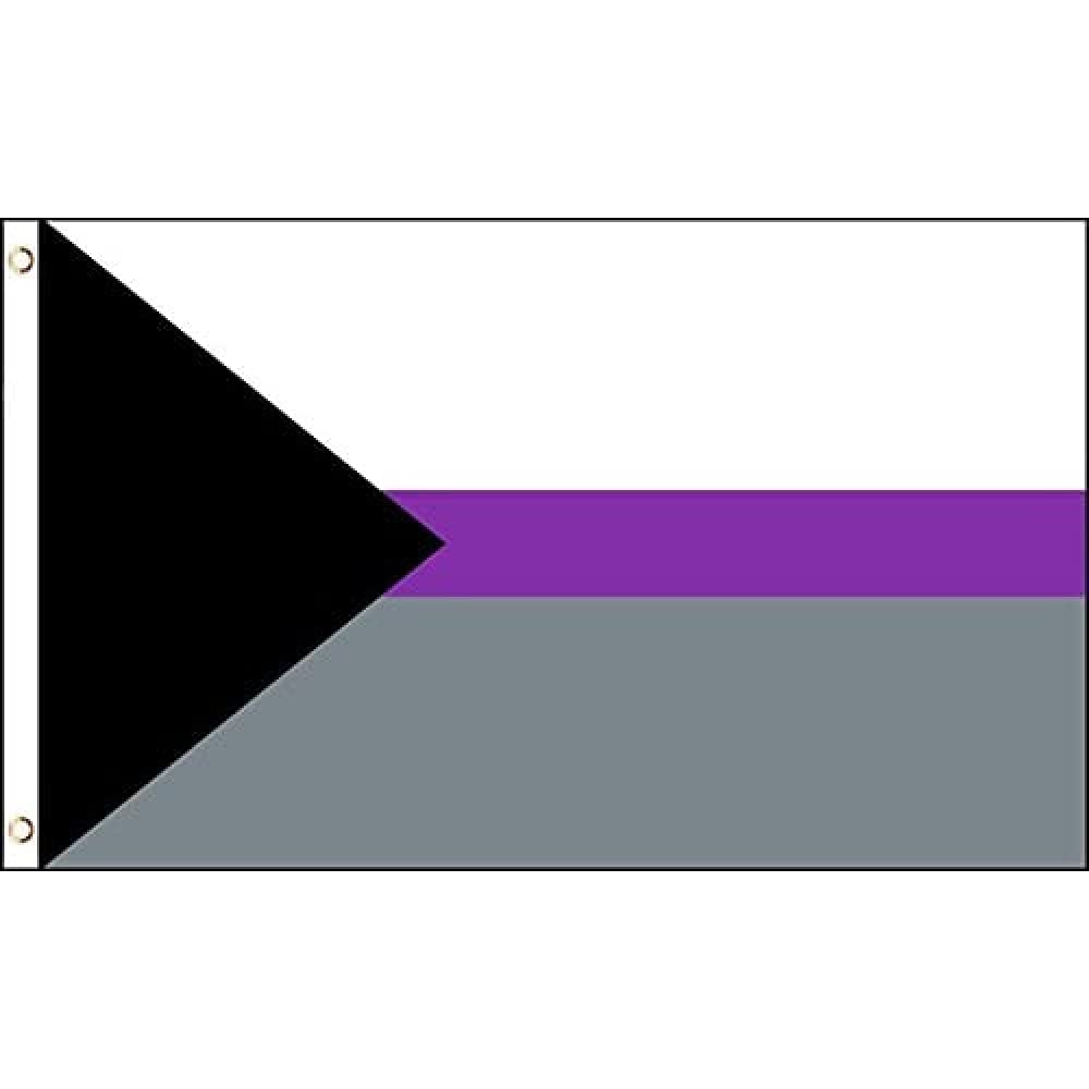 AZ FLAG - Demisexuality Flag - 3x5 Ft - 100D Polyester Demisexual Banner with Two Metal Grommets - Fade Resistant - Vivid Colors - 3' x 5' Feet - 150x90 Cm