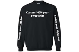 Custom Crewneck Sweatshirt – Personalized Text & Image Pullover – Unisex Adult Heavy Blend Fleece Sweater – Customizable DTF 