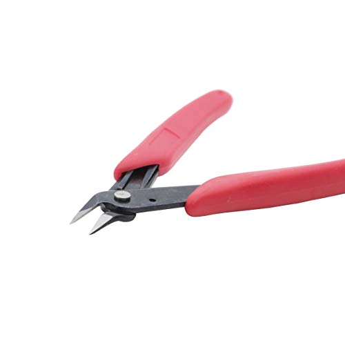 Whizzotech Flush Wire Cutters Micro Diagonal Cutting Pliers for Jewelry Making Chromium Vanadium Steel 4.5 Inch (1 Pack) - Thumbnail 2