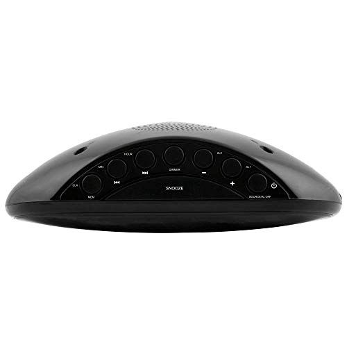 HANNLOMAX HX123CR Alarm Clock Radio, PLL AM/FM Radio, Green LED 1.2