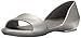 crocs Women's Lina Dorsay Flat Sandal, Silver/Silver, 8 M US