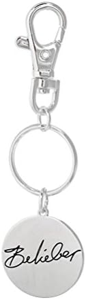 Justin Bieber Belieber Script Disc Keyring