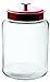Anchor Hocking Montana Glass Jar with Fresh Sealed Lid, Red Metal, 2.5 Gallon