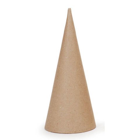 Bulk Buy: Darice DIY Crafts Paper Mache Open Bottom Cone 7 x 3 inches (3-Pack) 2873-310