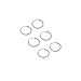 River Island Jewelry 3 Pairs of Size 10mm 925 Sterling Silver Endless Hoop Earrings, Nose for cartilage
