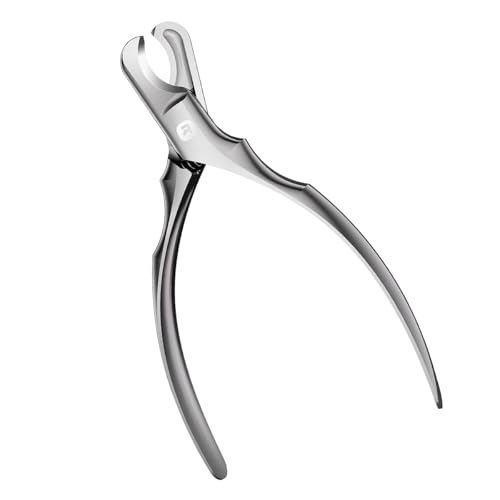 Homerunpet martensitic steel dog nail clippers, professional dog nail clippers with sharp blade, non-slip handles for large dogs, easy for nail care at home