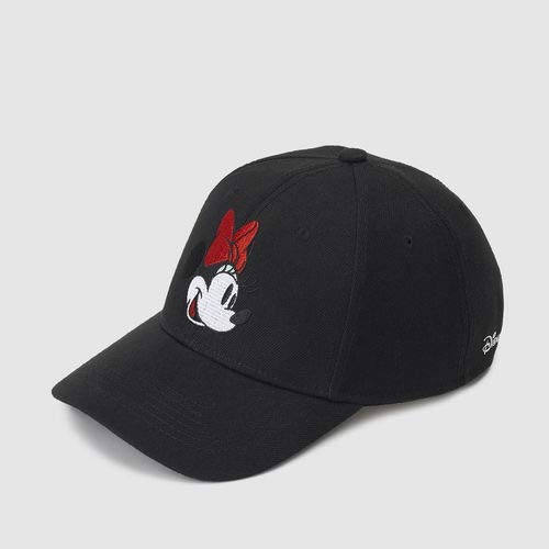 Bioworld Black Licensed Mickey & Minnie Minnie Design Cap, Color, One Size (1)