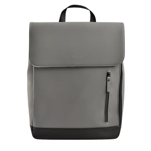 Beaba Baby Changing Bag, Backpack, Waterproof, 11 Pockets, Changing Mat, Recycled Rubber, Breathable, Padded Handles and Back, Insulated Pocket, PC17 inch, 19L, Oslo Bag, Anthracite
