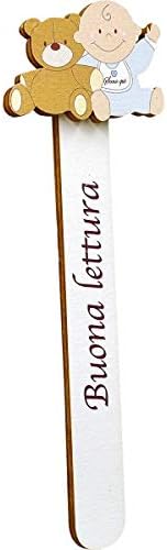 Albalu Kit 12 Pezzi Bomboniere Segnalibro Nascita Battesimo Buona Lettura In Legno Orsetto Maschio Personalizzabile Col Nome Amazon It Casa E Cucina
