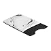 Cosmos Pack of 2 Back Self Adhesive ID Credit Card Pocket Wallet Pouch Sleeve Holder for Cellphone (White Marble Pattern)
