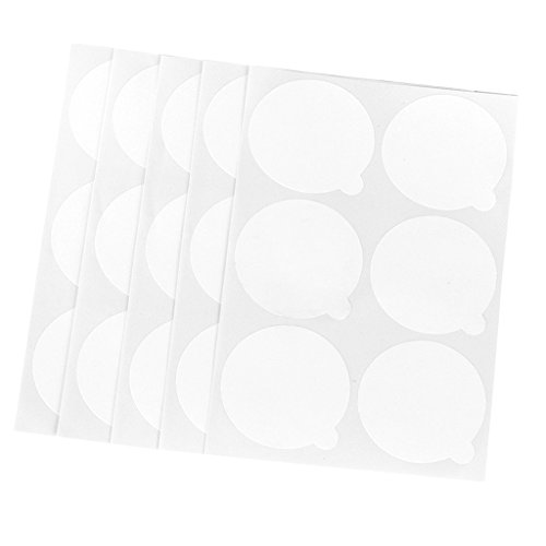 Dovewill Packs 10 Pieces Professional Glue Cover Stickers Jade Crystal Stone Eyelash Extensions Tools Pad White