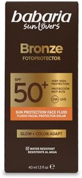 Glow BB ProtectorSolar SPF50+ con Color 40 ml – Crema Solar 50 Unifica el Tono de la Piel y Protege | Exosomas Aloe, Ácido Hialurónico y Vitamina C
