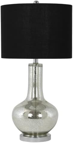 Aspire Home Accents 4967 Mayfair Single Light 28" Tall Vase Table Lamp, Silver