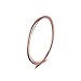 CANDYFANCY 925 Sterling Silver 1.2mm Stacking Midi Thin Rings Forefinger Ring Knuckle Rings Band Rose Gold Ring Size 6.75