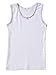 Sportoli Girls Ultra Soft 100% Cotton White Tank Top Undershirts - Size 7/8, Pack of 4