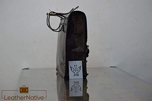 Leather Native 2 X Motorcycle Side Pouch Black Leather Side Pouch Classic Saddlebags Saddle Panniers (2 Bags) Summer Sale!