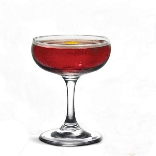Cocktail Coupe glasses set of 4 – 5 Ounce Champagne flutes – Clear Champagne saucer – Ideal for Champagne Tower - Martini toasting stemware - Party cups for appetizers desserts - Great Wedding gift