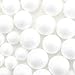 PRALB 120PCS Smooth and Round Foam Craft Balls, Polystyrene Foam Ball Makes Large DIY Ornaments, White, 3 Different Sizes(2CM, 2.5CM, 4CM)