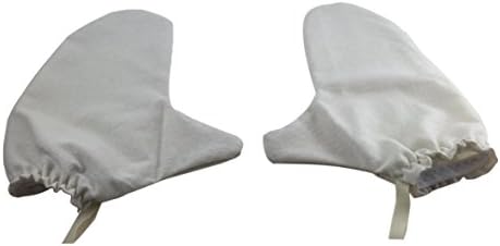 Garshana Gloves 2 Pack - Two Sets of 100% Raw Silk Ayurvedic Massage Gloves