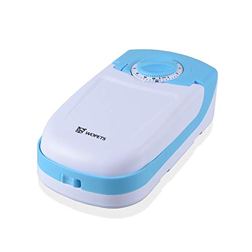 WOpet Automatic Dog and Cat Feeder Pet Feeder Bowl 1-Meal Multicolor Arbitrary Combination (Blue)