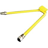SS Flex Gas Line 1/2â€ x 36â€ Yellow Wth 1/2â€MIP x 1/2â€FIP Ends