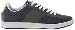 Lacoste Men's Carnaby Legacy Sneaker, NVY/GRN, 11.5