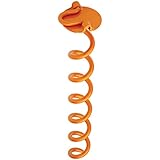 Liberty Outdoor ANCFR16-ORG-A Folding Ring Spiral Ground Anchor, Orange, 16-Inch