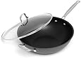 Cuisinart Chef's Classic Nonstick Hard-Anodized 12-1/2-Inch Stir Fry with Helper Handle and Cover