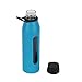 Takeya Classic Glass Water Bottle with Silicone Sleeve, 22 oz., Cobalt