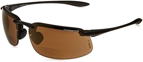 Crossfire Eyewear 216112 1.25 Diopter ES4 Safety Glasses with Black Frame and Bronze Lens