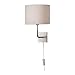 Ikea Alang Wall Lamp, Nickel Plated, White