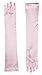 Forum Novelties Women's Long Satin Costume Gloves, Pink, One Size