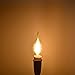 Rayhoo E12 Candelabra Base LED Bulb, 6W Dimmable LED Filament Candle Light Bulb, C35 Flame Shape Bent Tip, 600LM, 60W Incandescent Replacement, 2700K Warm White, 6 Pack