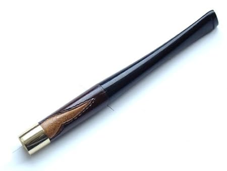 Dr.Watson – 10 cm Holz-Zigarettenhalter Wahl normal oder schmal – kein Filter – handgeschnitzt, holz acryl, braun, Regular
