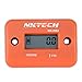 NKTECH NK-HS2 Inductive Hour Meter for Gas Engine Lawn Mover Marine ATV Motorcycle Boat Snowmobile Dirt Bike Outboard Motor Generator IP68 99999HRS Hourmeter (Orange)
