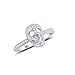 SILVERCLOSEOUT Sterling Silver Pave Cz Skull Ring - Size 8