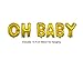 megbee Gender Reveal Party Supplies | Baby Shower Decorations Party Kit | Twin Boy and Girl | Baby Announcement - OH Baby Foil Balloons, Confetti Balloons, Tassel Banner, Backdrop, Glitter Sign
