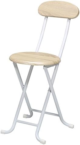 ぼん家具 パイプ椅子 折りたたみ 軽量 木目調 コンパクト いす チェアー おしゃれ ナチュラル