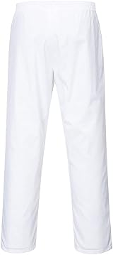 Portwest Bakers Trouser White Size L 2208WHRL Workwear Poly Cotton view 2
