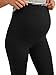 Rumor Has It Maternity Over The Belly Super Soft Support Leggings (Medium, Black)