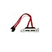 StarTech.com 2 Port Low Profile SATA to eSATA Plate Adapter (ESATAPLT2LP), Red