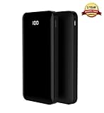 10000 mAh Portable Slim Power Bank Gorilla Gadgets, External Battery Pack, Dual Port, Fast Charger LED Digital Display Compatible All iPhone, Galaxy Phone, Camera, Portable Console