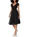 Dress the Population Womens Corey Cap Sleeve Plunge