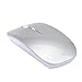 Cywulin Rechargeable Slim Silent Mouse Wireless Mouse Gaming Mouse for PC Laptop Games GD for Desktop, Laptop, PC, Pro Noteboook, (Silver)thumb 2